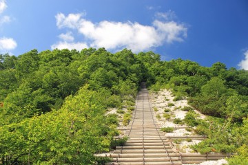 登山口の長い階段 karimasaさん