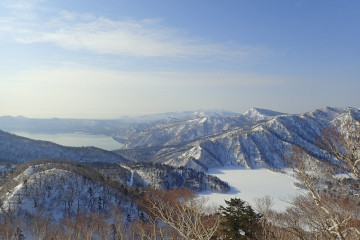 冬山登山からのハート型オコタンペ湖 karimasaさん