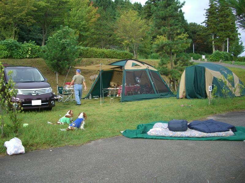 能登島でのオートキャンプも撤収