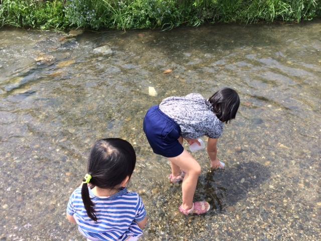 猪名川で遊ぶ