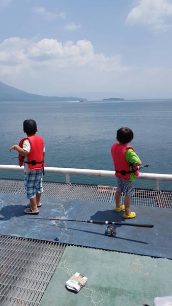 鹿児島の海釣り公園へ。