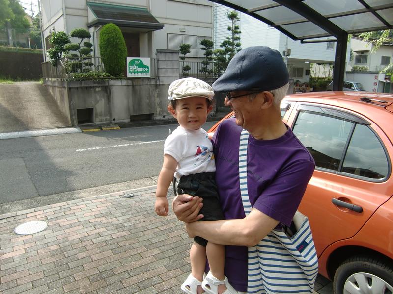 こうちゃんとおじいちゃんwithマーチ☆