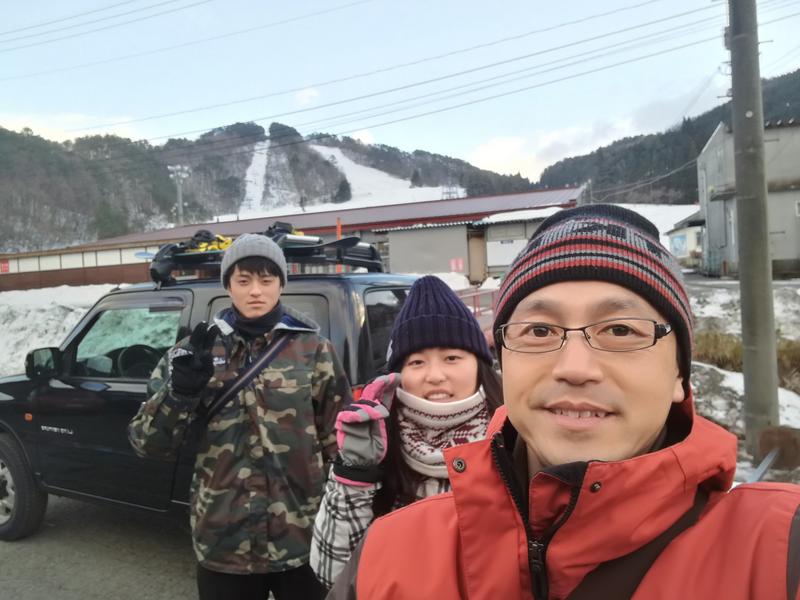 子供とスキーに