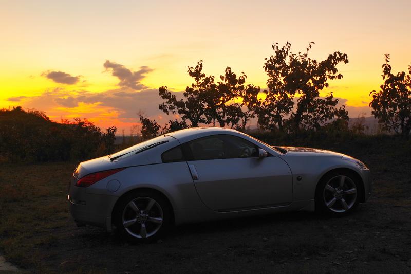 夕焼けの中で&hellip;