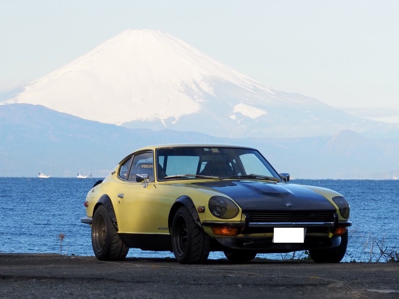 日本一の山と日本一の車