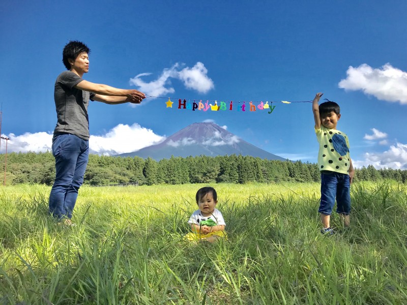 富士山で誕生日