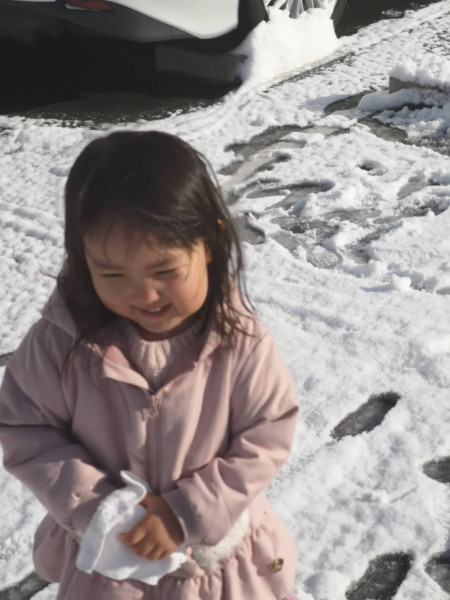初めての雪