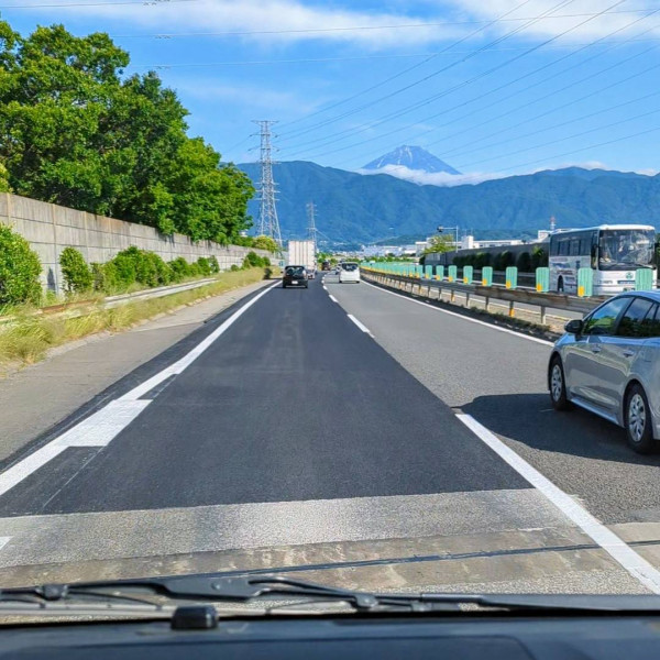 助手席から見た富士山！