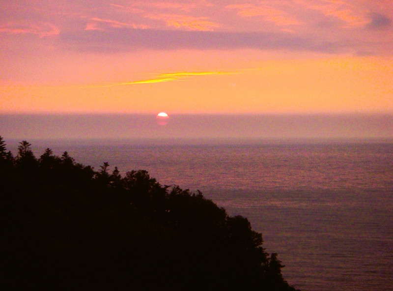 知床野営場夕陽台