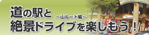 道の駅と絶景ドライブを楽しもう～山ルート編～