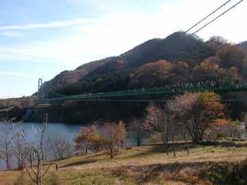 日本一の大吊橋から見る紅葉は絶品です。 レスさん