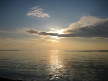 琵琶湖に沈む夕日が美しい 龍飛さん