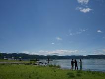 諏訪湖。気持ちい～！