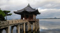 浮御堂　琵琶湖