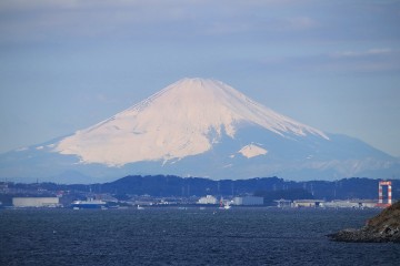 冬の晴れた日なら富士山もくっきり！ お豆さん