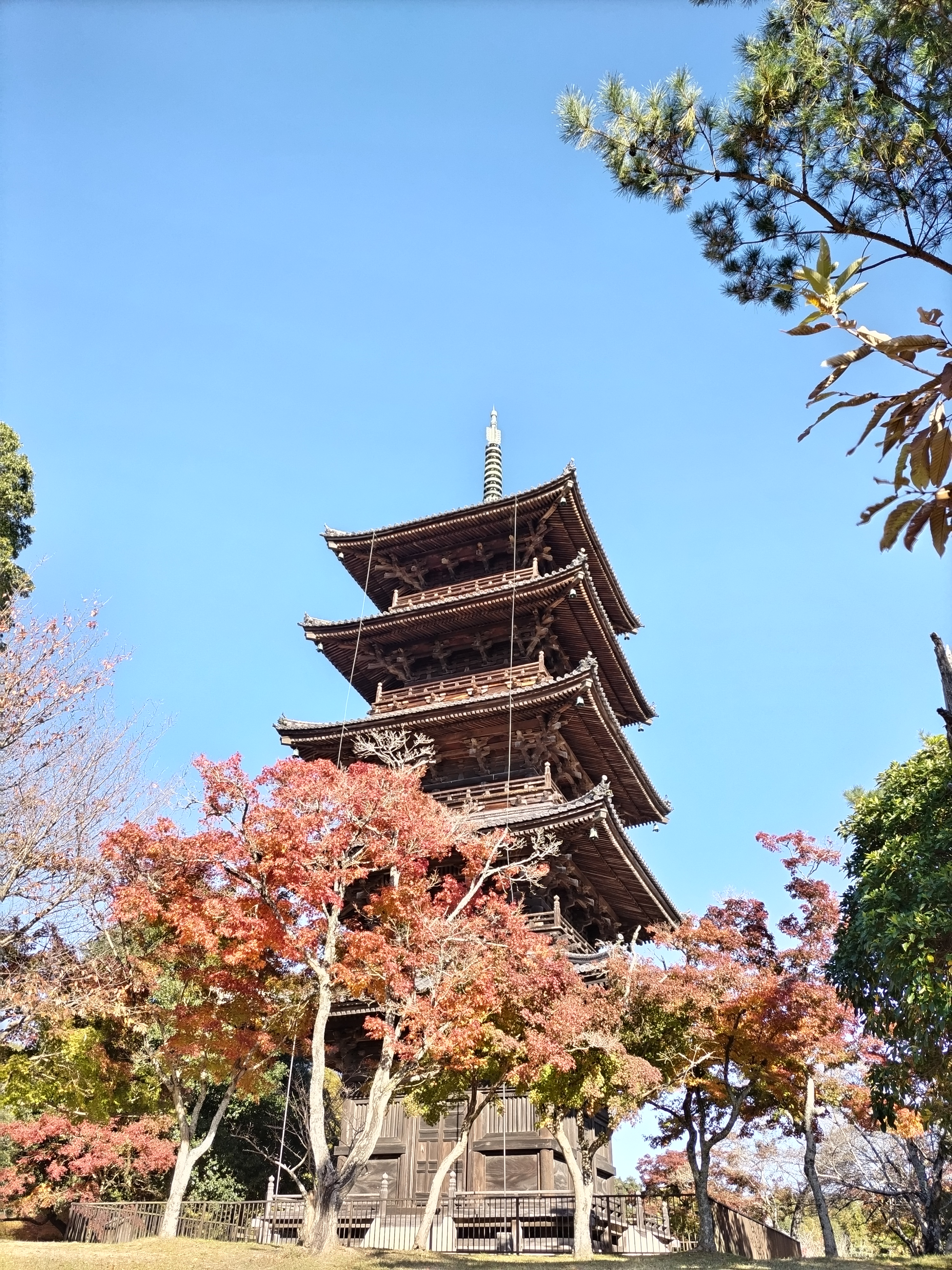 秋の備中国分寺五重塔