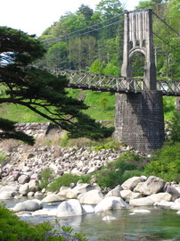 日本最古の木造吊橋です！！ fishさん