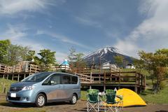 富士山、セレナ、キャンプ！